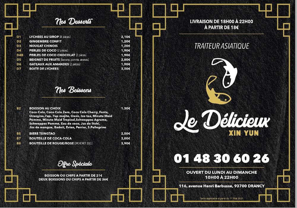 Délicieux Xin Yun - Menu Image 2